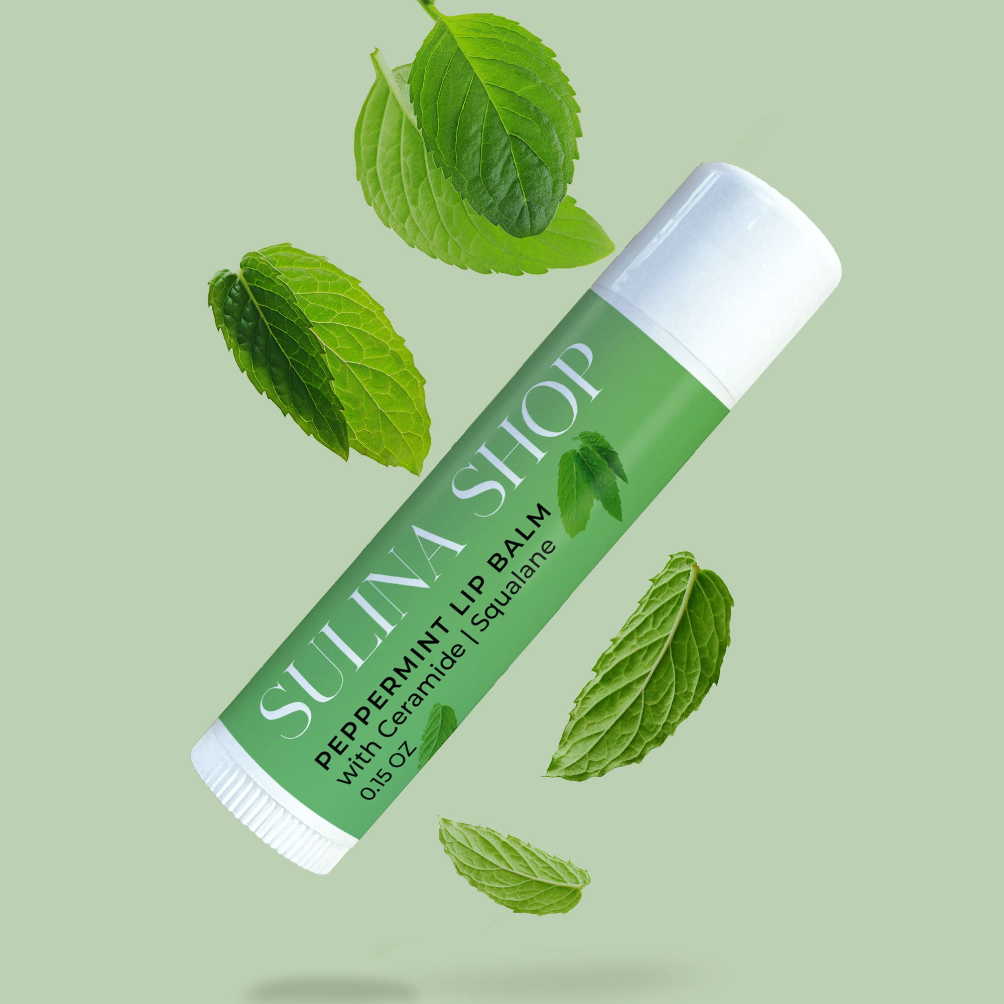 Best non toxic lip balm peppermint by Sulina Shop