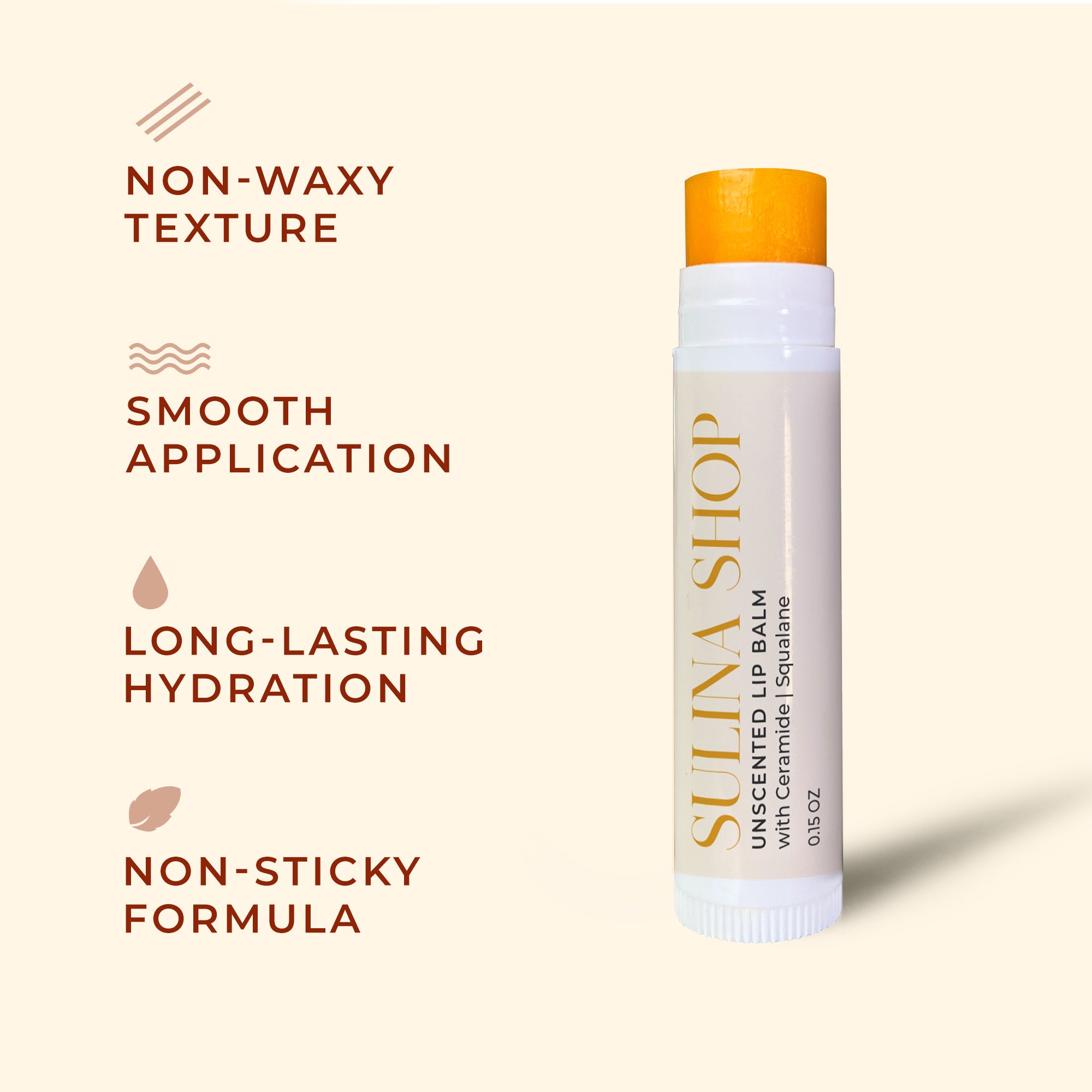 Non Waxy Lip Balm unscented