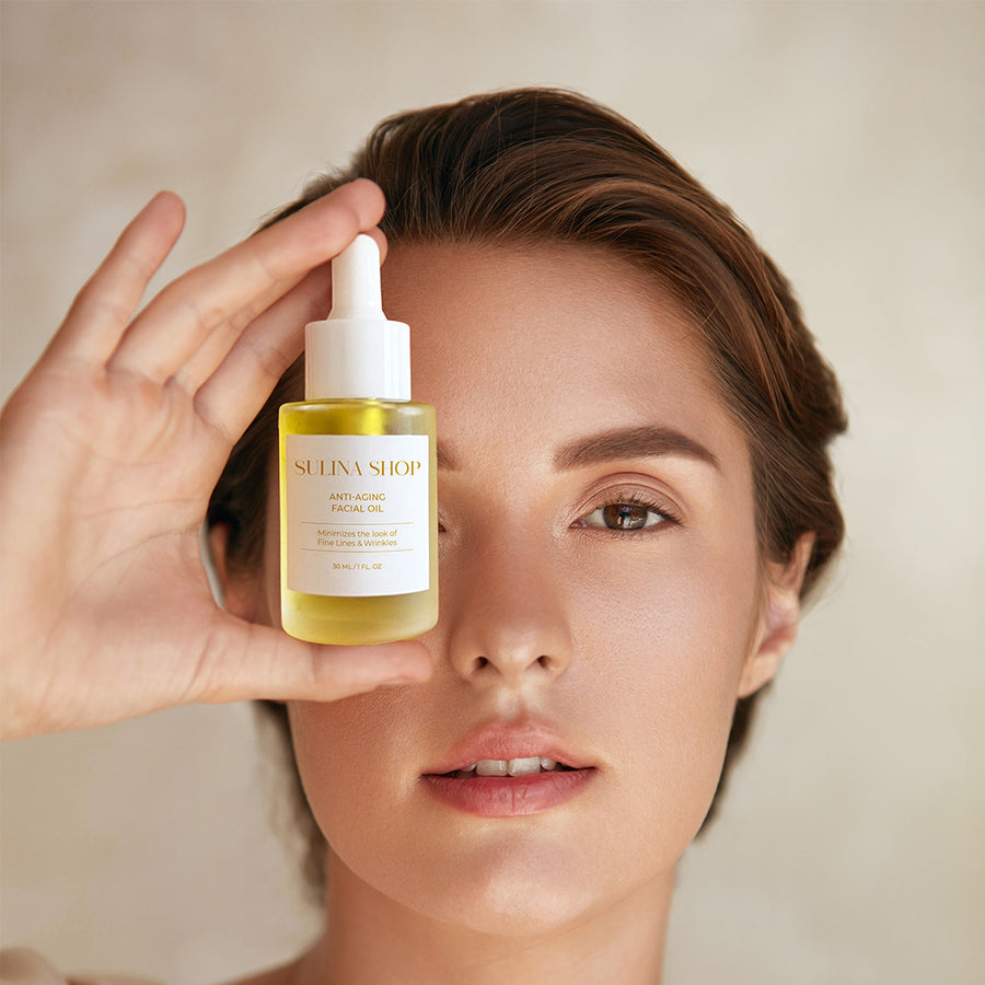 Anti-Aging Facial Oil that helps soften and smooth the skin