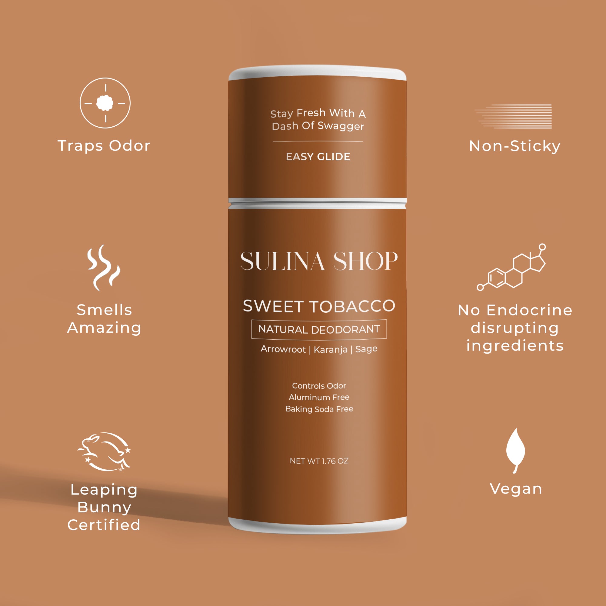 Sweet Tobacco Natural Deodorant