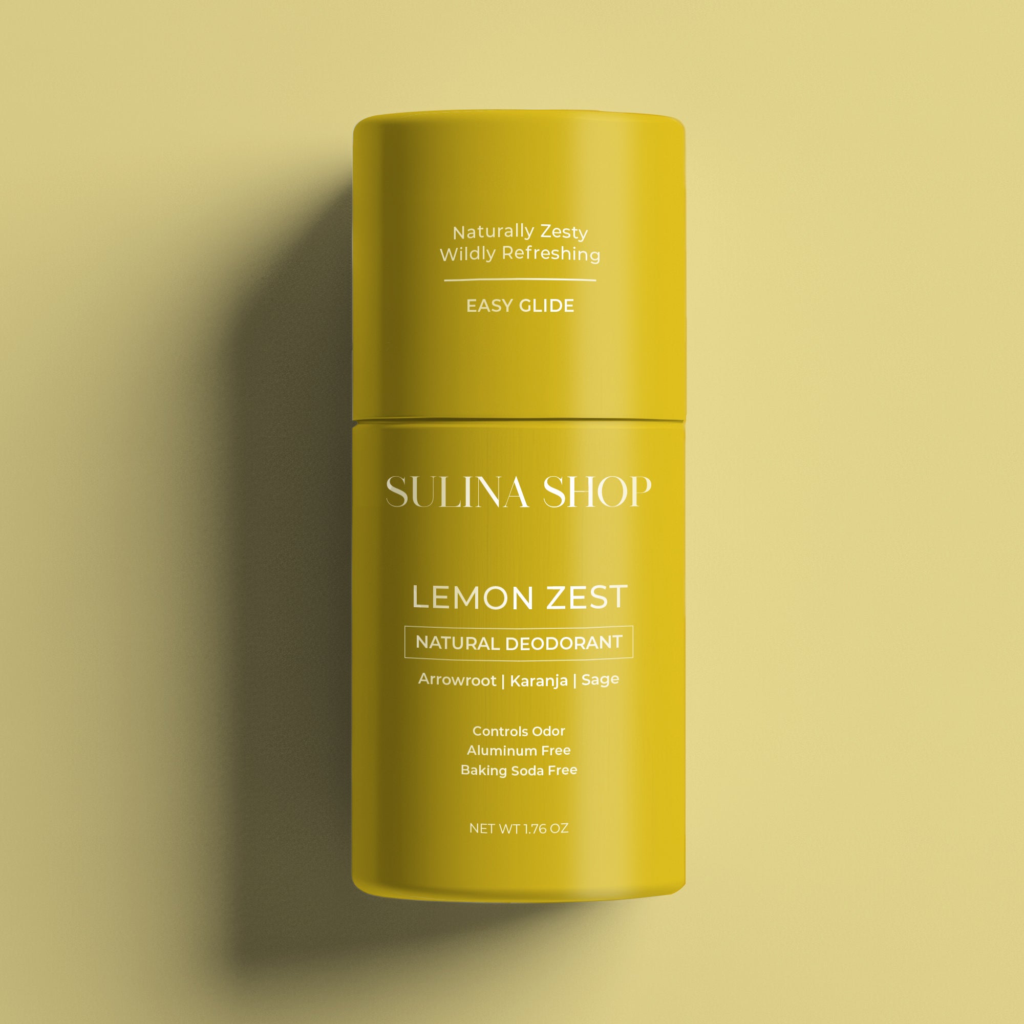 Lemon Zest Deodorant, Aluminum Free | Sulina Shop | Aluminum Free