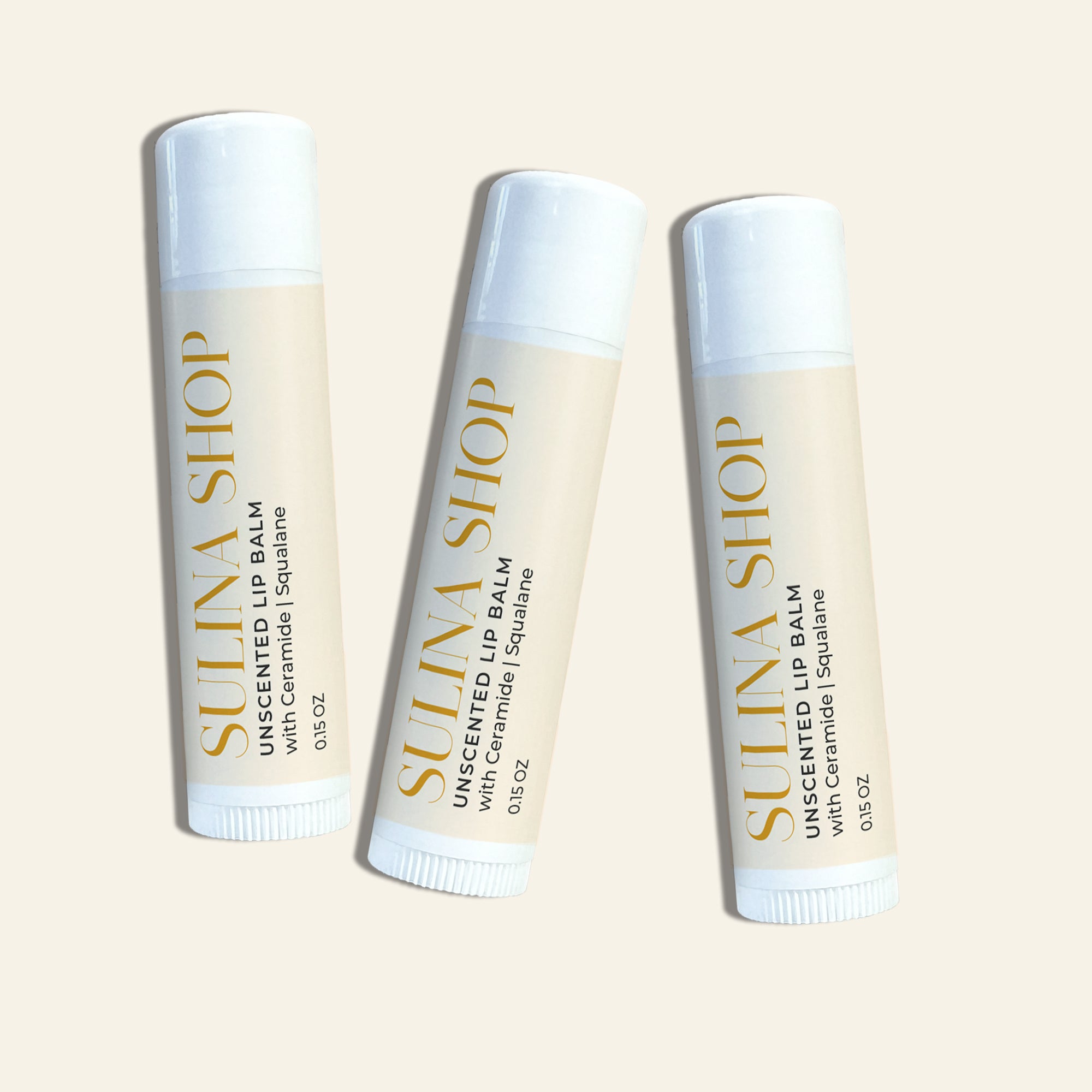 No scent Lip Balm set of 3