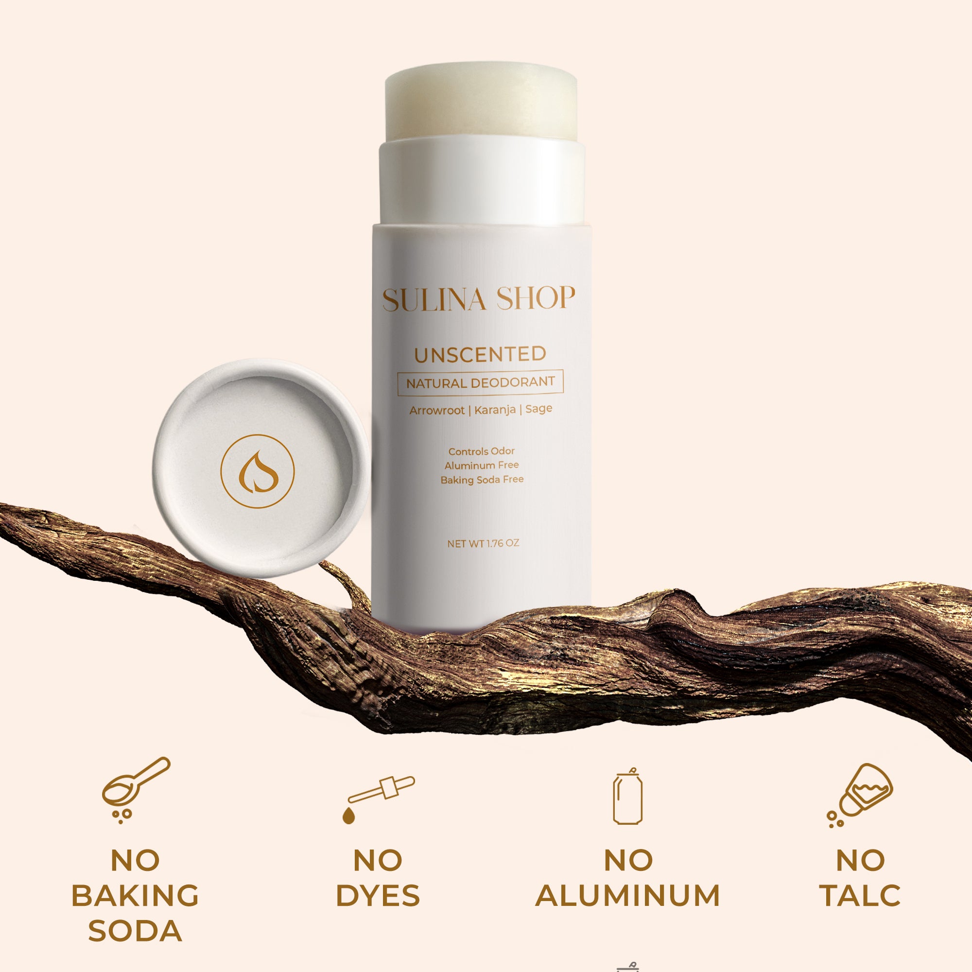 Unscented Natural Deodorant